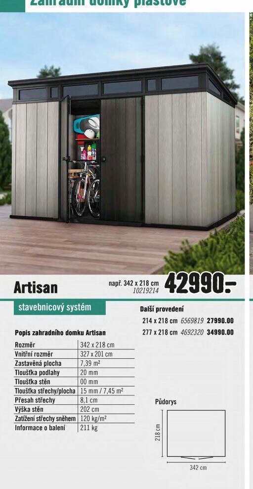 Zahradní domek Artisan