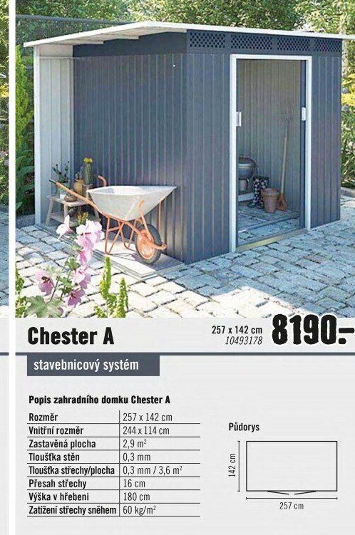 Zahradní domek Chester A