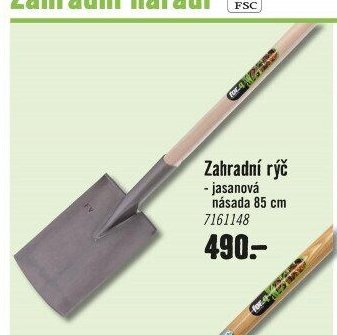 Zahradní rýč - jasanová násada 85 cm
