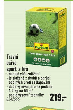 Travní osivo sport a hra