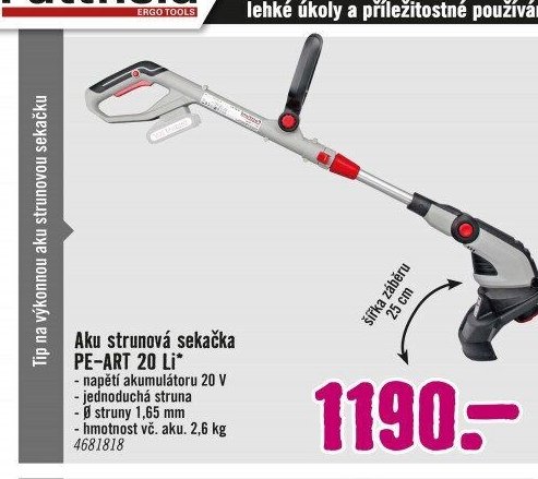 Aku strunová sekačka PE-ART 20 Li