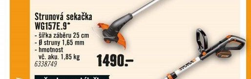 Strunová sekačka WG157E.9