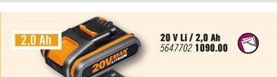 20 V Li / 2,0 Ah