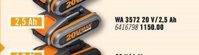 WA 3572 20 V/2,5 Ah