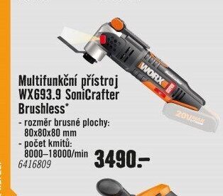 Multifunkční přístroj WX693.9 Sonicrafter Brushless