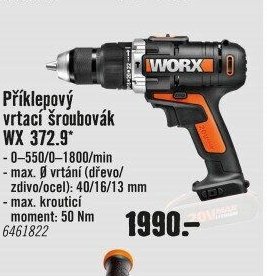 Příklepový vrtací šroubovák WX 372.9