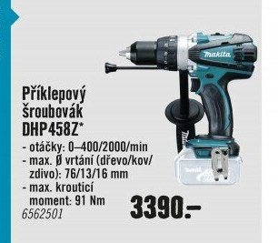 Příklepový šroubovák DHP458Z