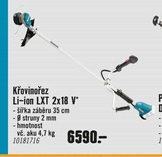 Křovinořez Li-ion LXT 2x18 V
