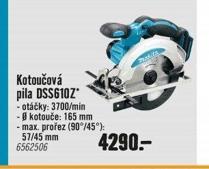 Kotoučová pila DSS610Z