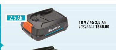 18 V / 45 2,5 Ah