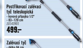 Postřikovací zalévací tyč teleskopická