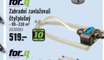 Zahradní zavlažovač čtyřplošný
