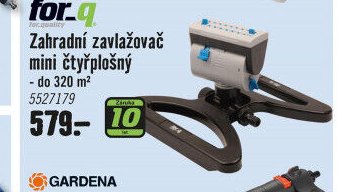 Zahradní zavlažovač mini čtyřplošný