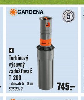 Turbínový výsuvný zadešťovač T 200