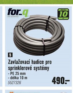 Zavlažovací hadice pro sprinklérové systémy