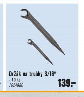 Držák na trubky 3/16