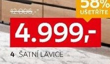 4 ŠATNÍ LAVICE