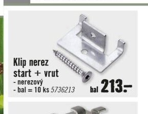 Klip nerez start + vrut