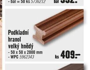 Podkladní hranol velký hnědý