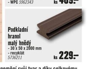 Podkladní hranol malý hnědý