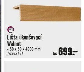 Lišta ukončovací Walnut