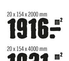 Prkno Solid 20 x 154 x 2000 mm