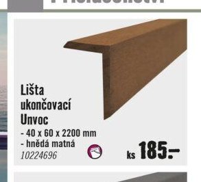 Lišta ukončovací Unvoc
