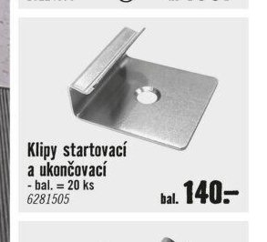 Klipy startovací a ukončovací