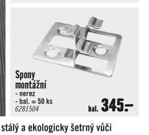 Spony montážní