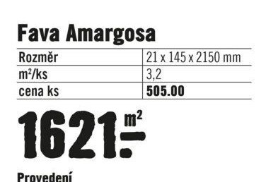 Fava Amargosa 21 x 145 x 2150 mm