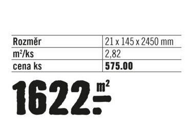 Fava Amargosa 21 x 145 x 2450 mm