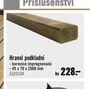 Hranol podkladní