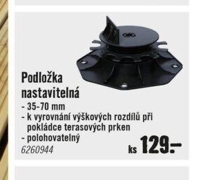 Podložka nastavitelná