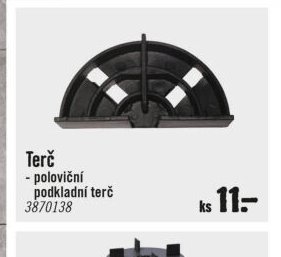 Terč - poloviční podkladní terč