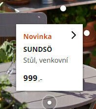 SUNDSÖ Stůl, venkovní