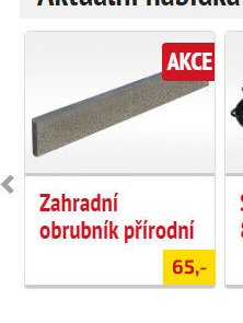 Zahradní obrubník přírodní