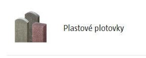 Plastové plotovky