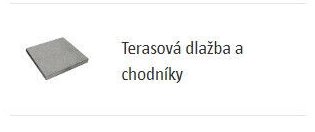 Terasová dlažba a chodníky