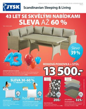 akční leták Jysk 30.3.2022-12.4.2022