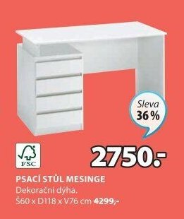 PSACÍ STŮL MESINGE