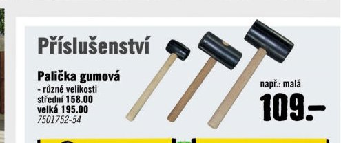 Palička gumová