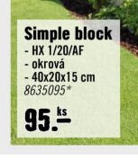 Simple block