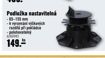 Podložka nastavitelná