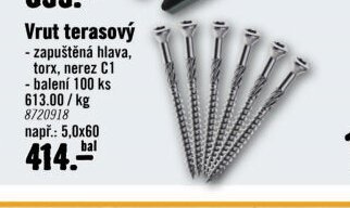 Vrut terasový