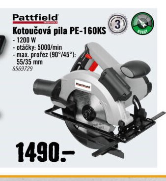 Pattfield Kotoučová pila PE-160KS