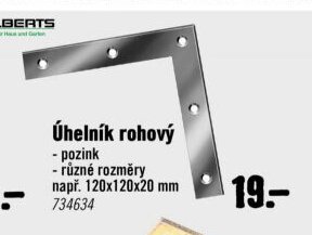 Úhelník rohový