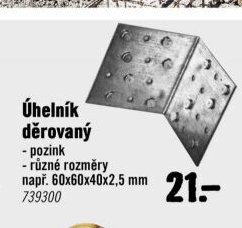 Úhelník děrovaný