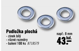 Podložka plochá