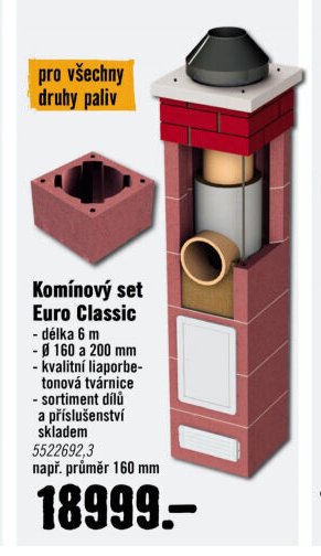 Komínový set Euro Classic