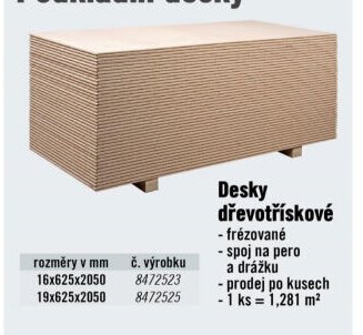 Desky dřevotřískové